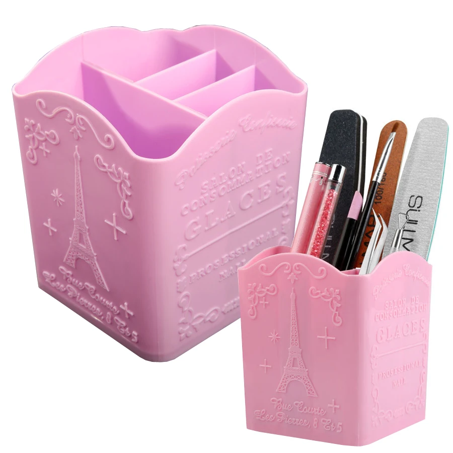 Nail Art Kaki - 4-Compartment Nail Art Brush Holder, Storage