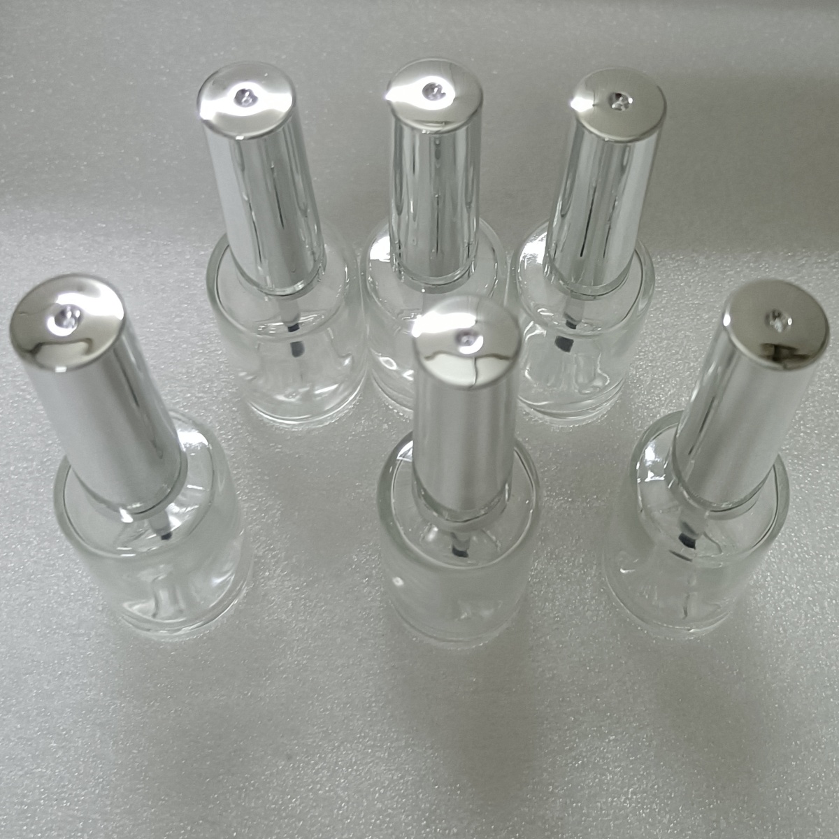 Nail Art Kaki - 13ml 6 Pieces Clear Glass Nail