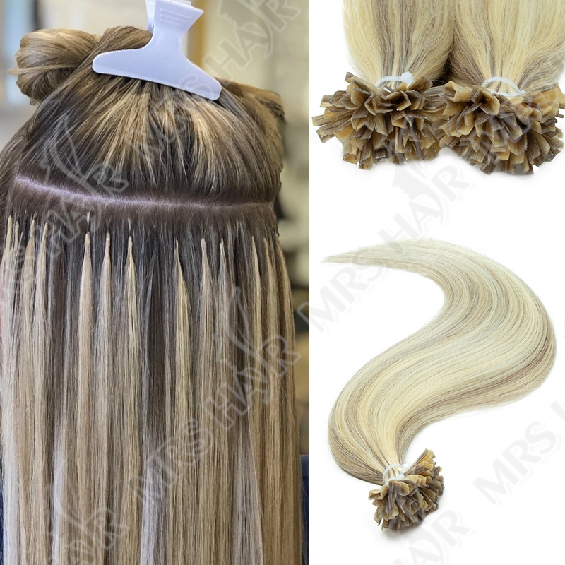 Nail Art Ombre - K Tip Hair Extensions Keratin Human