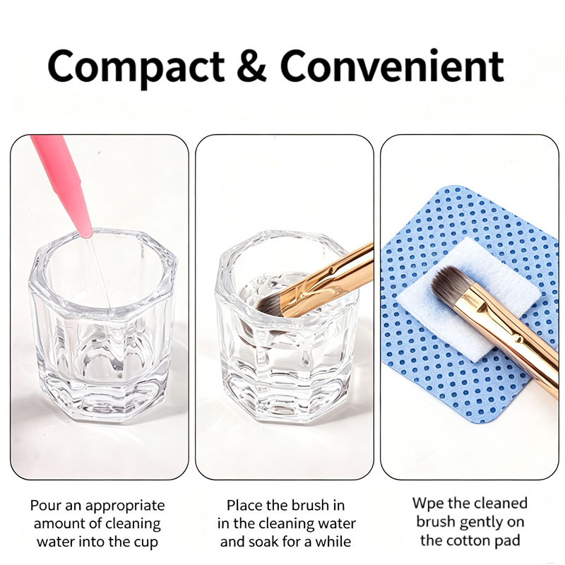 1pcs Nail Crystal Glass Nail C - Acrylic Powder Clear recension och pris