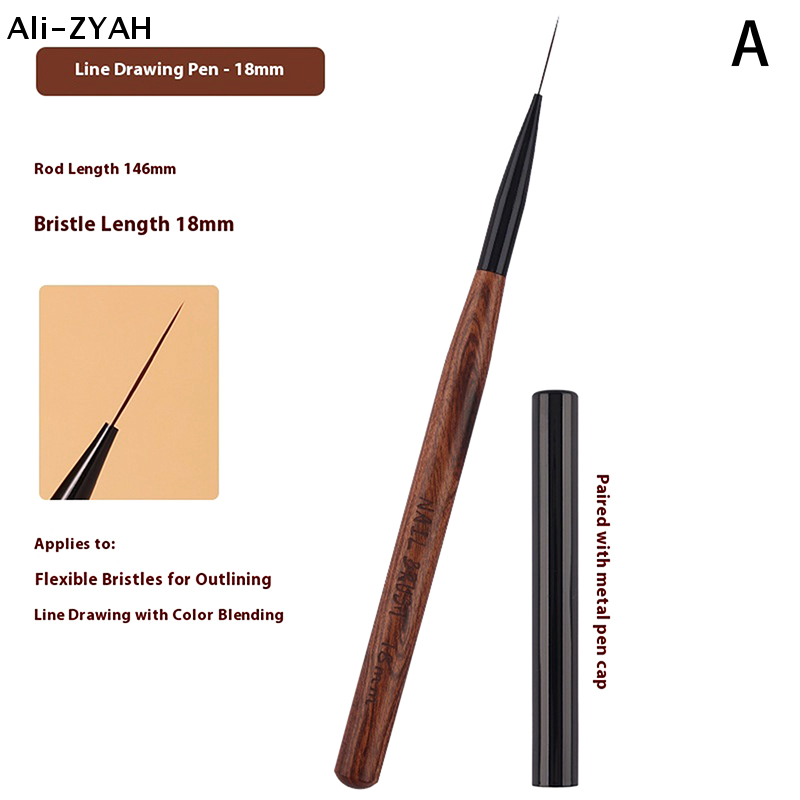 【ZYH】1/3Pcs Nail Art Liner Bru - Nail Art Brush Set recension och pris
