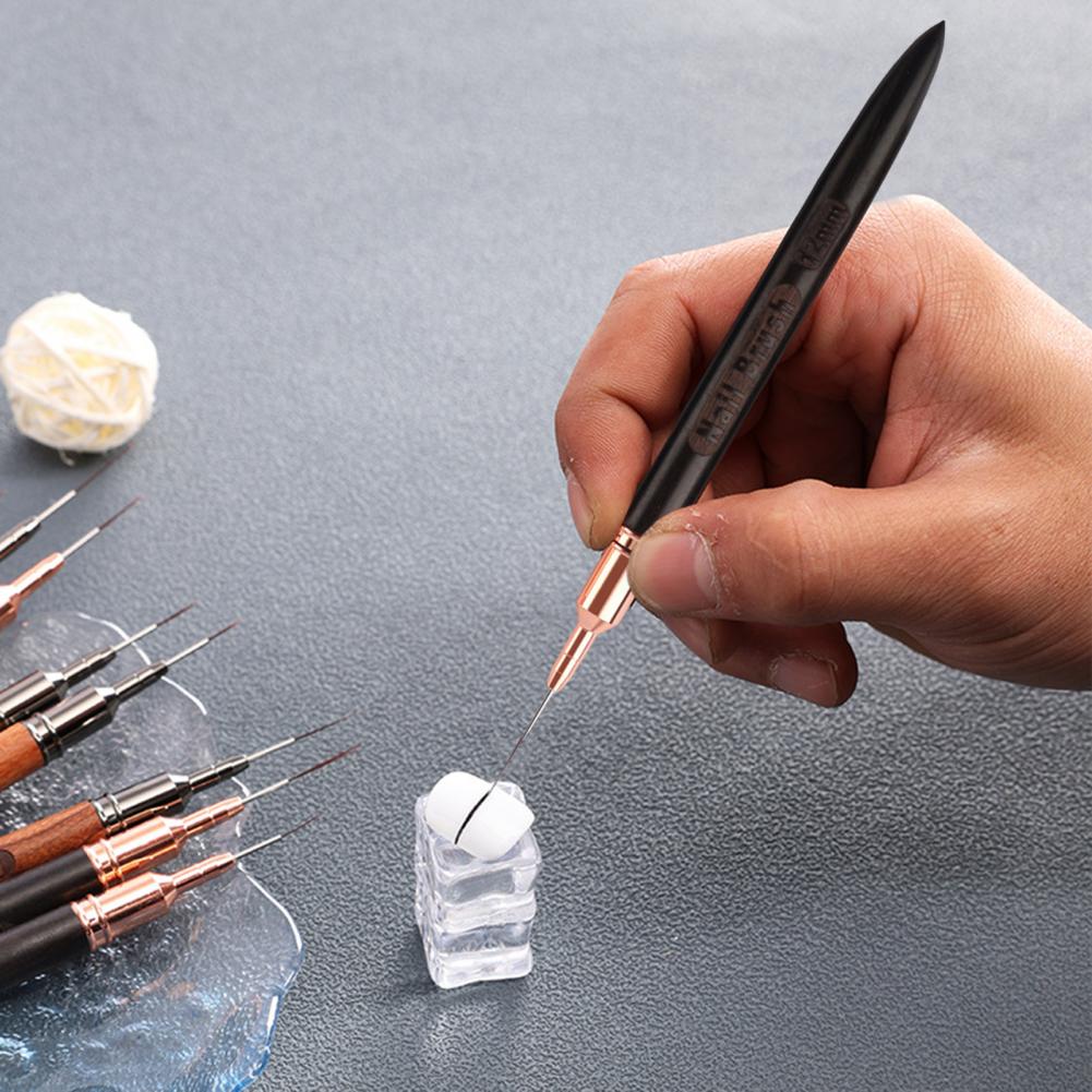 Fine Detail Nail Brush 6/9/12/ - Nail Art Brush Set recension och pris