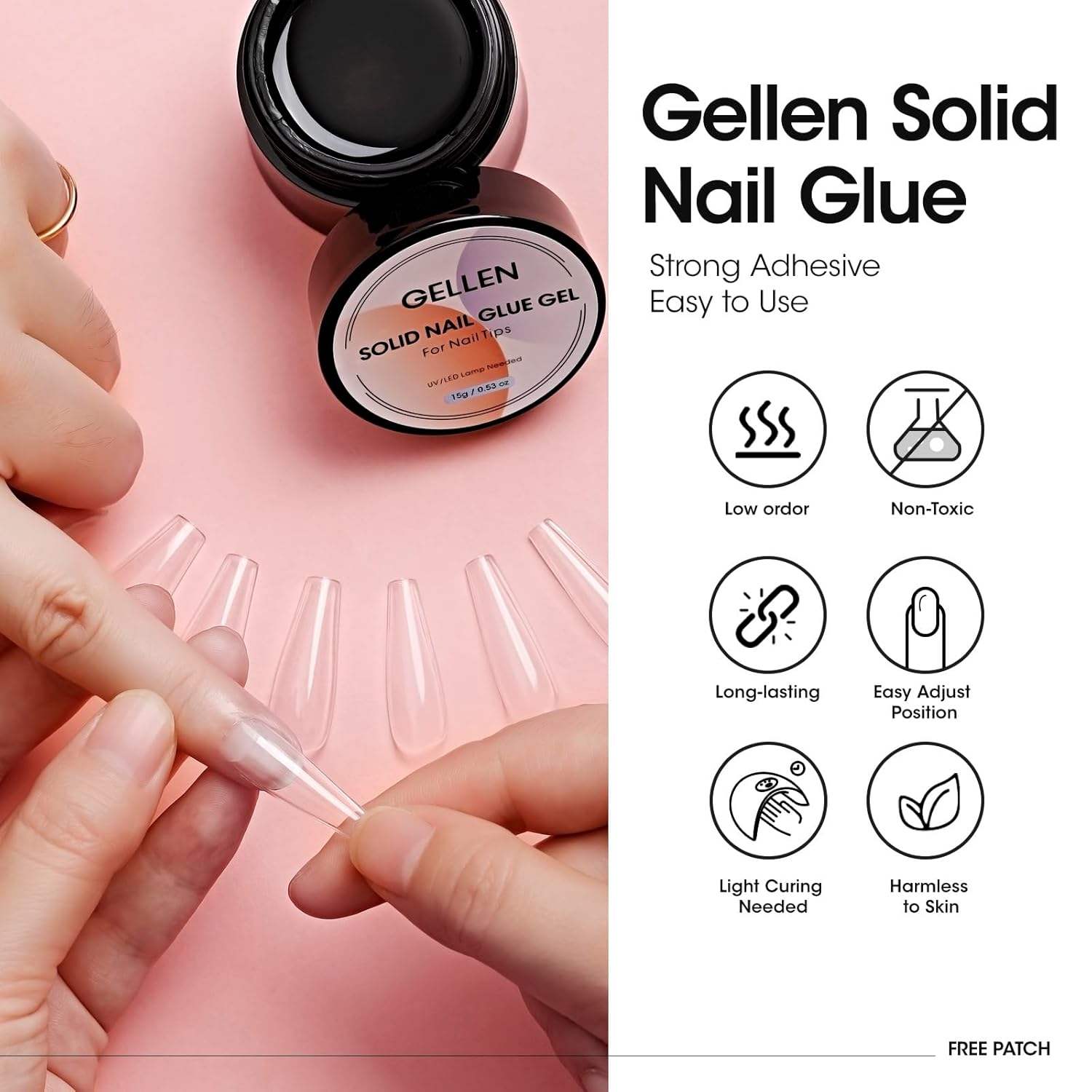 GELLEN Nail Solid Glue Builder - Nail Art Ombre recension och pris