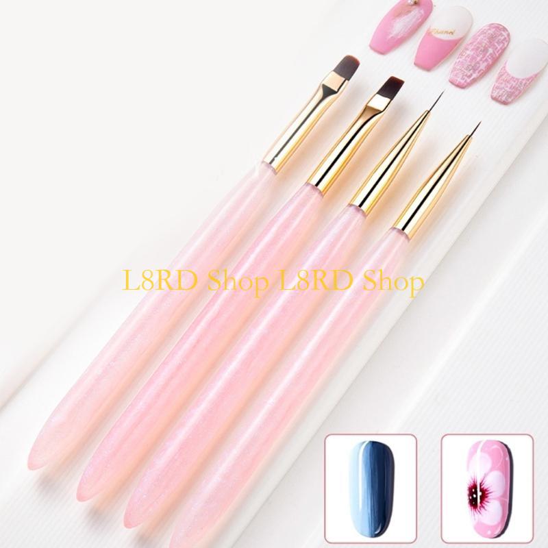 L8RD 4pcs Nails Art Brushes Se - Nail Art Brush Set recension och pris