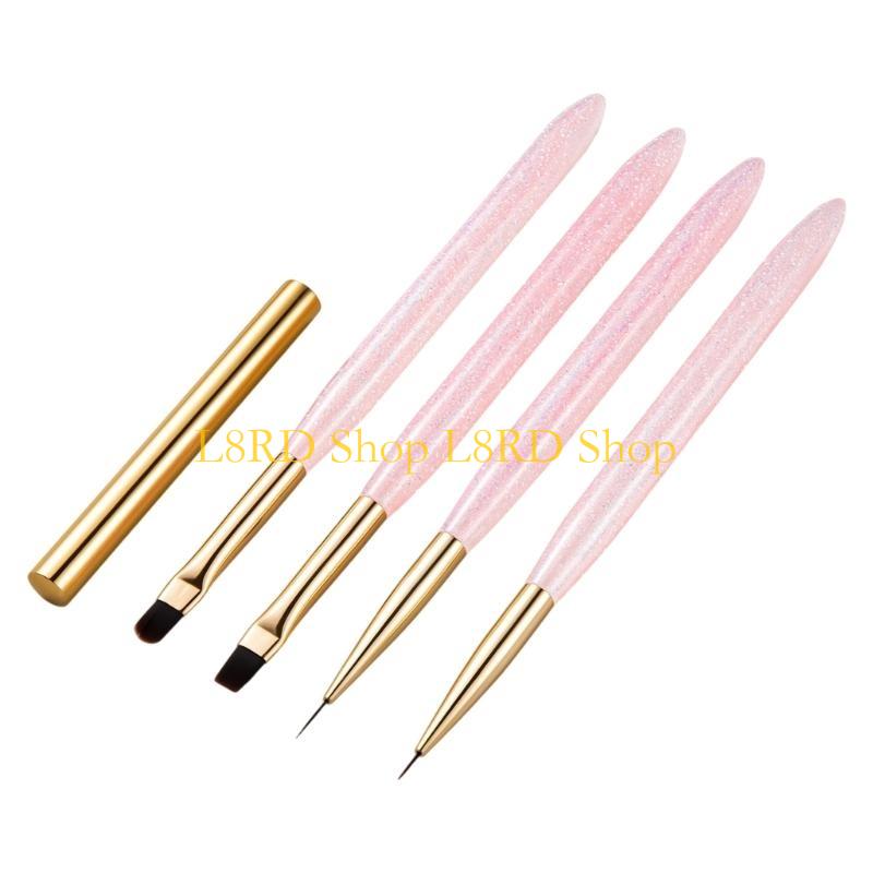 L8RD 4pcs Nails Art Brushes Se - Nail Art Brush Set recension och pris