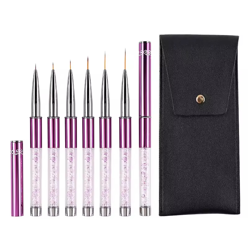 6pcs/Set Acrylic French Stripe - Nail Art Brush Set recension och pris