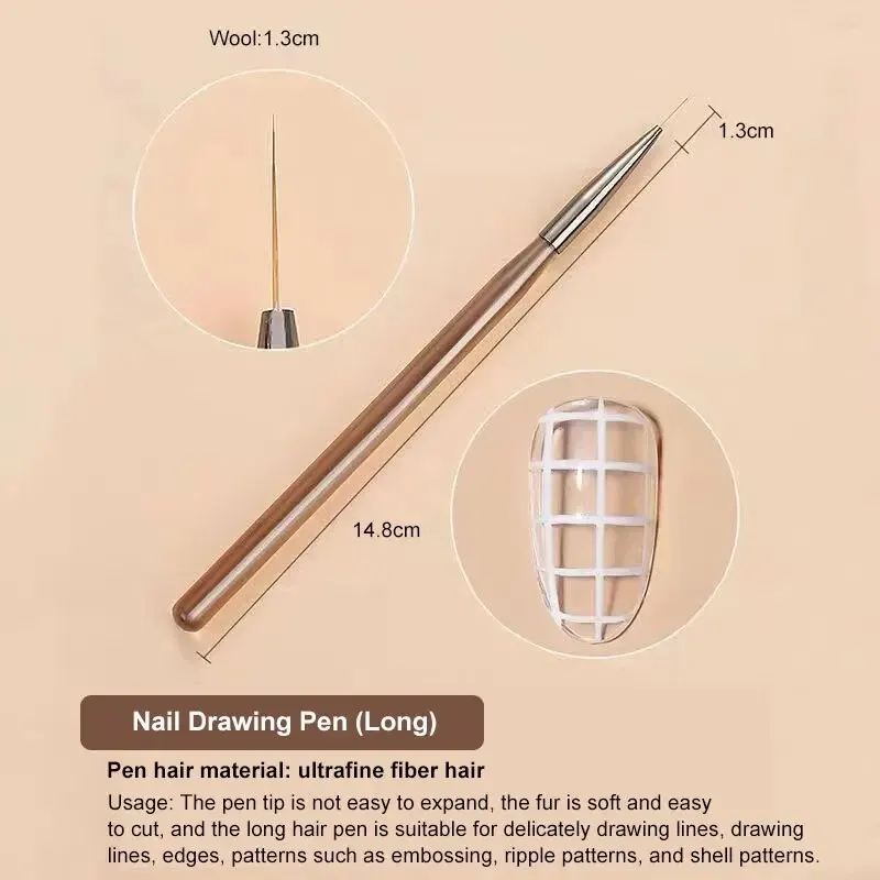 9Pcs Multi Head Nail Art Brush - Nail Art Brush Set recension och pris