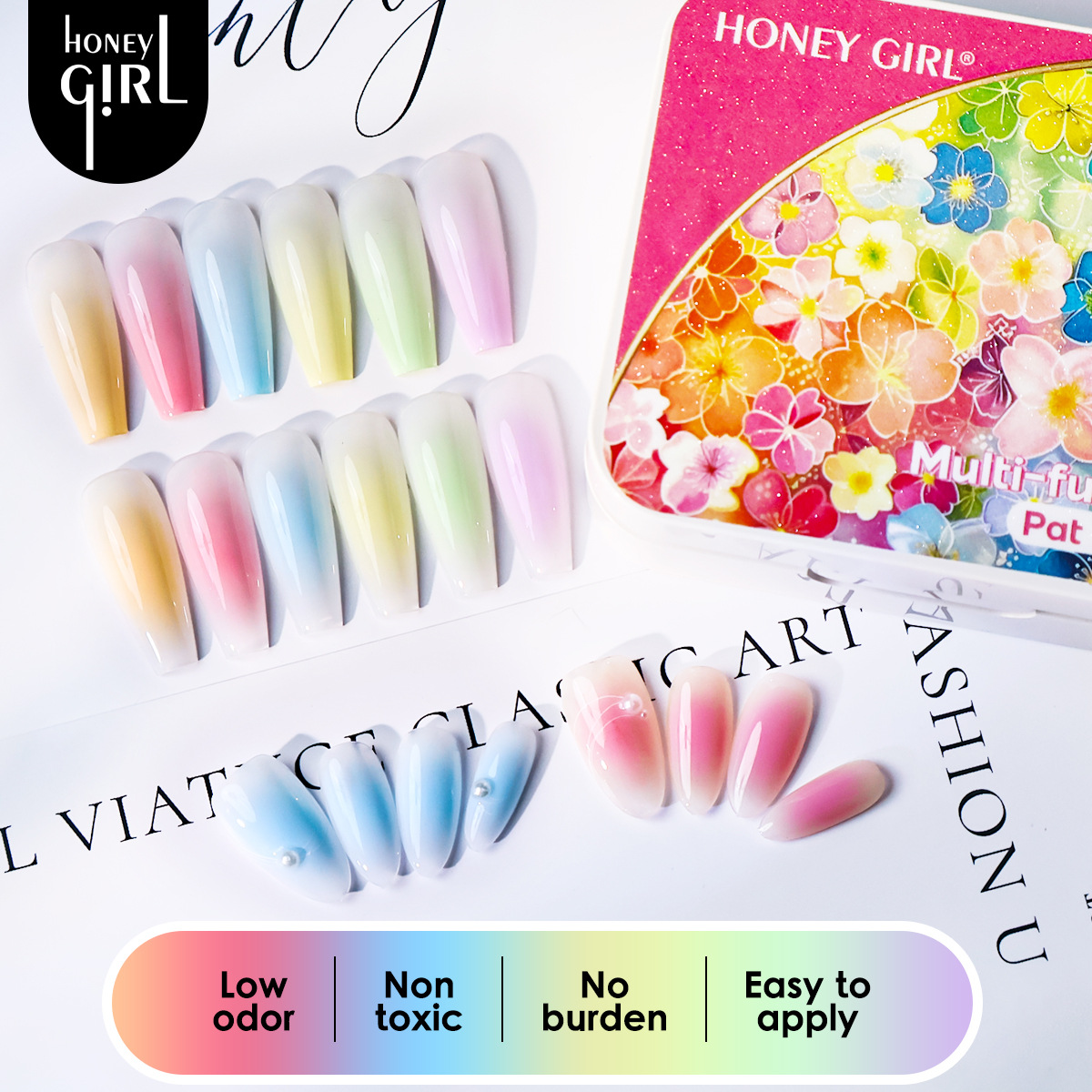 6 Colors Air Cushion Patting G - Nail Art Ombre recension och pris
