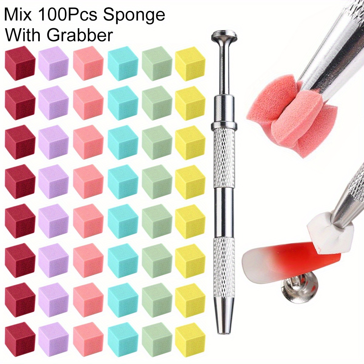 1/50/100Pcs Square Nail Art Sp - Nail Art Brush Set recension och pris