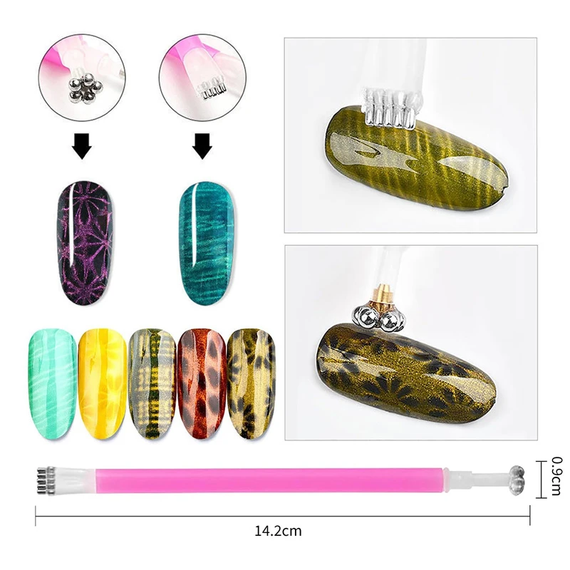 Multi Style Cat Eye Nail Magne - Nail Gel Polish Set recension och pris