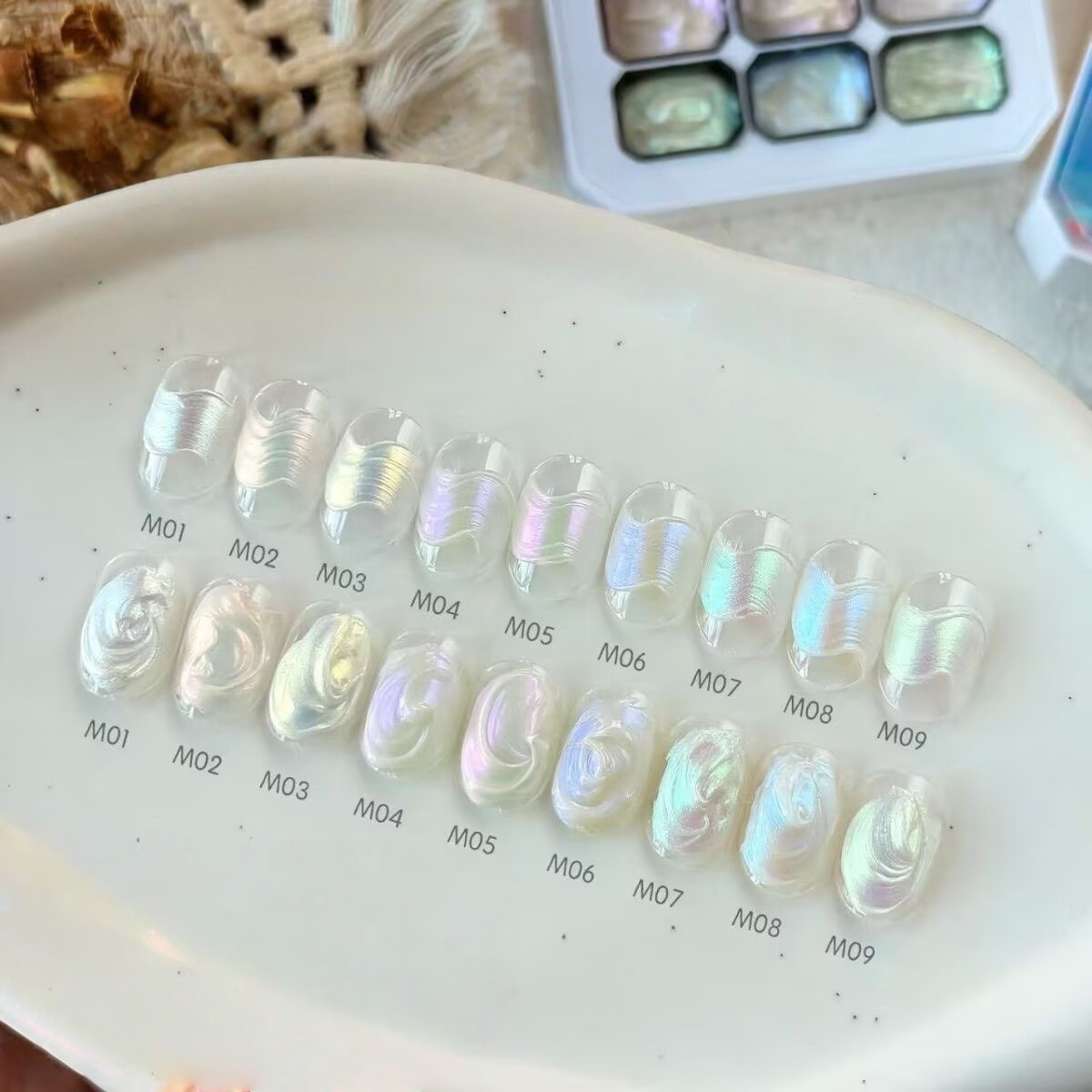 1pc 9-color new popular pattin - Nail Art Ombre recension och pris