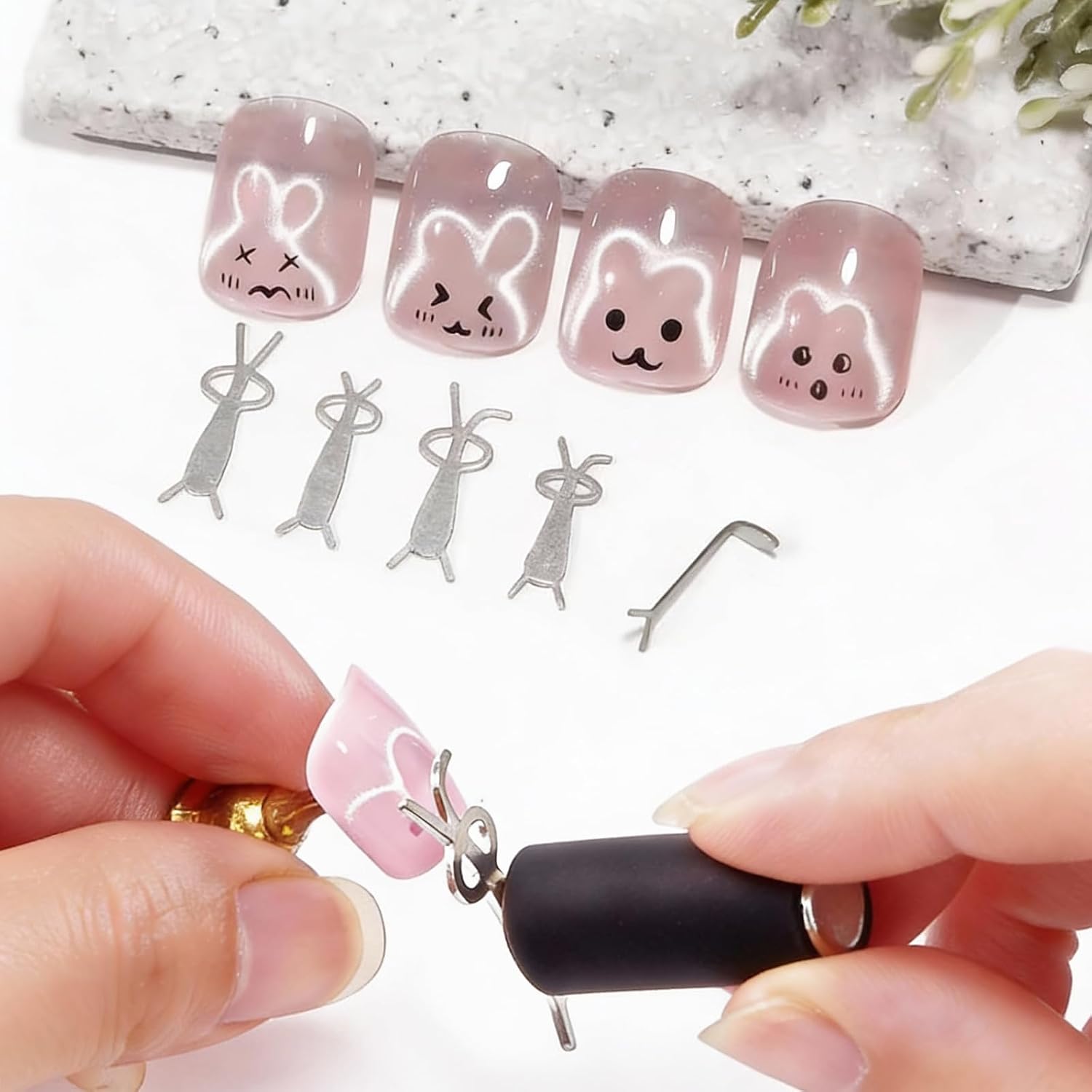 10Pcs Cat Eye Nail Magnet Set  - Nail Gel Polish Set recension och pris