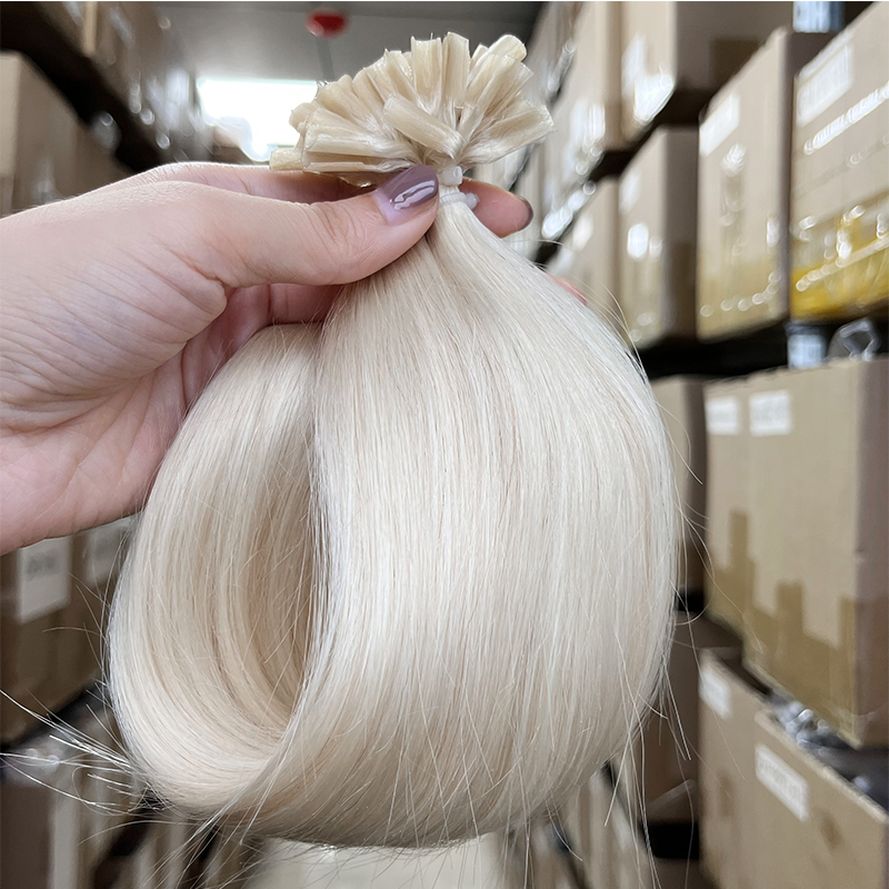 U Tip Hair Extensions White Bl - Nail Art Ombre recension och pris