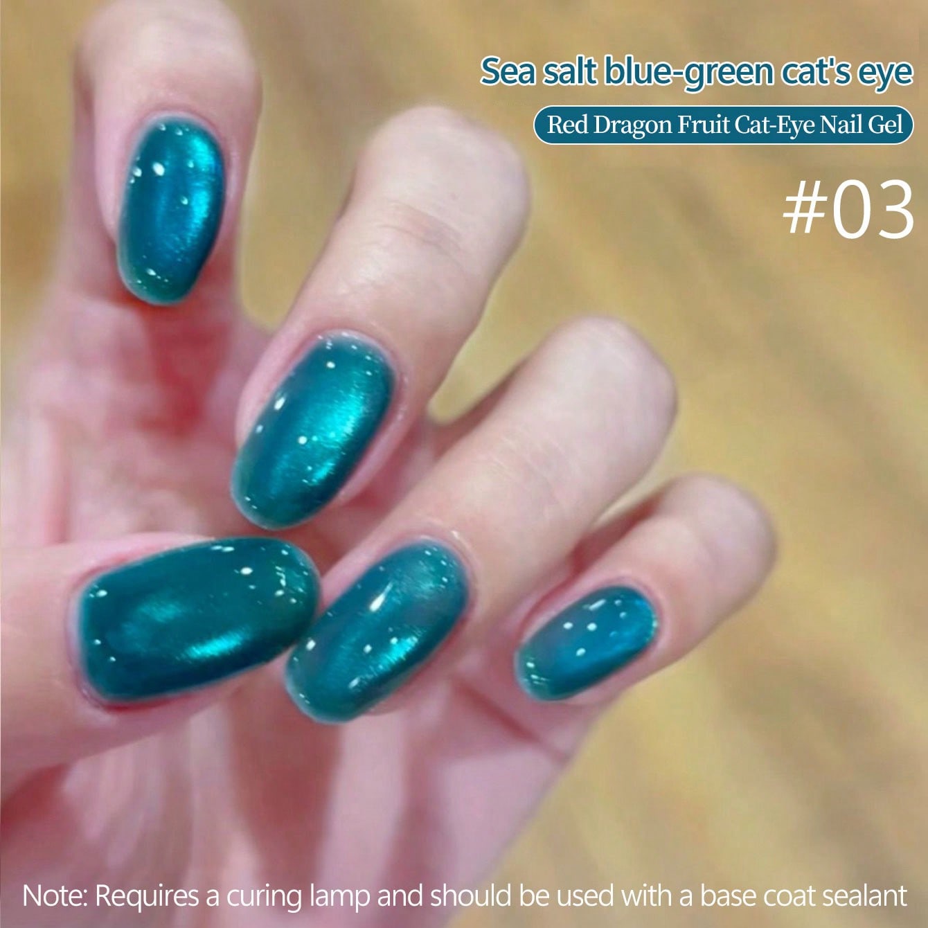 1-5pcs2026NewDragon Fruit Cat  - Nail Art Emerald Blue recension och pris