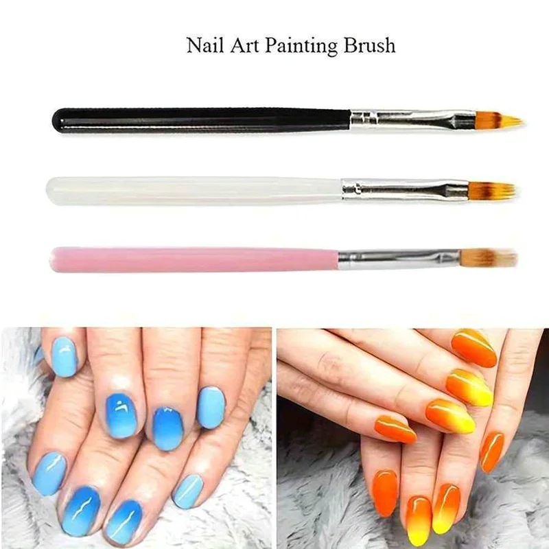 3-18Pcs Nail Art Brush Lace Om - Nail Art Ombre recension och pris