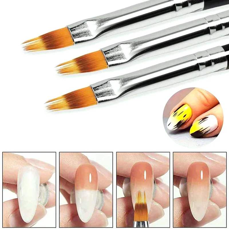 3-18Pcs Nail Art Brush Lace Om - Nail Art Ombre recension och pris