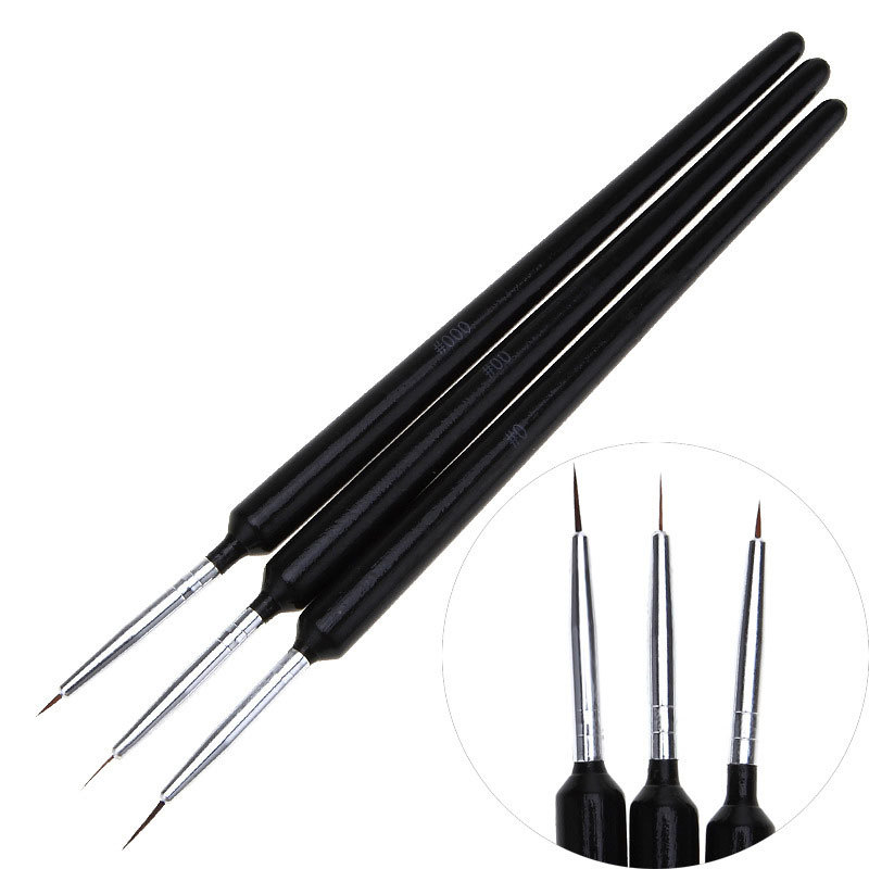 3Pcs Ultra-fine Nail Art Liner - Nail Art Brush Set recension och pris