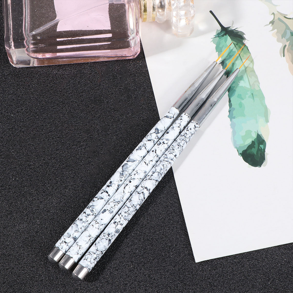 3Pcs Nail Art Liner Brushes Se - Nail Art Brush Set recension och pris