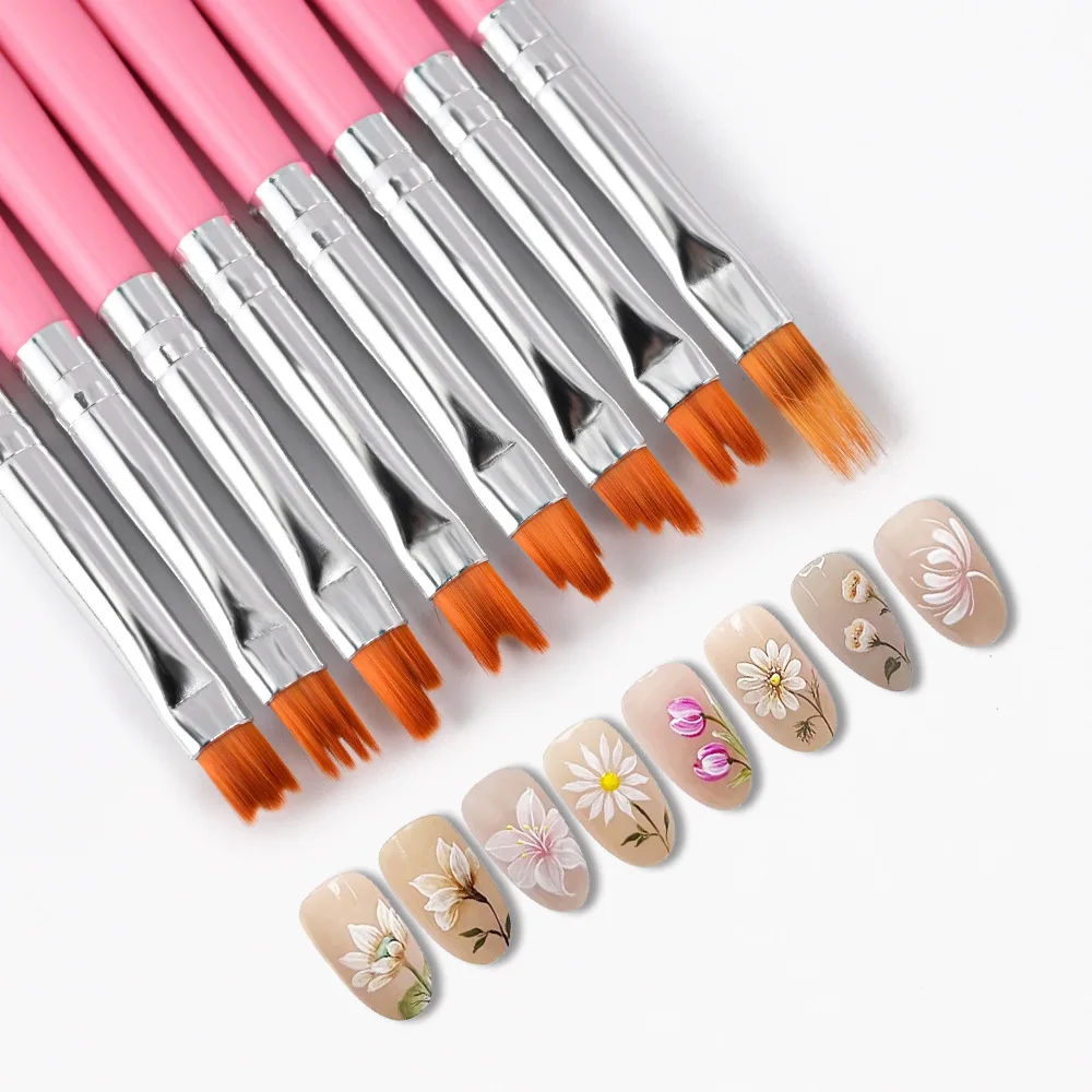 8-Piece Nail Art Brush Set – Z - Nail Art Zig Zag recension och pris