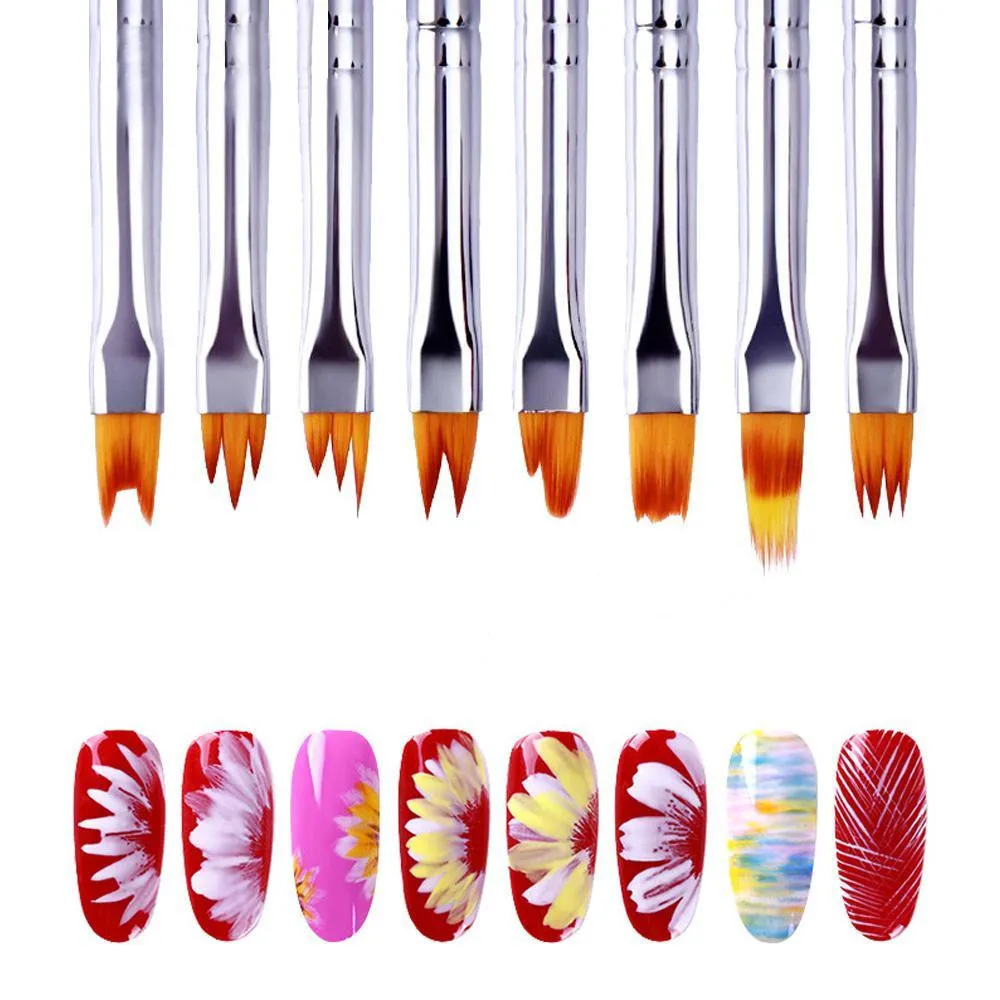 8-Piece Nail Art Brush Set – Z - Nail Art Zig Zag recension och pris