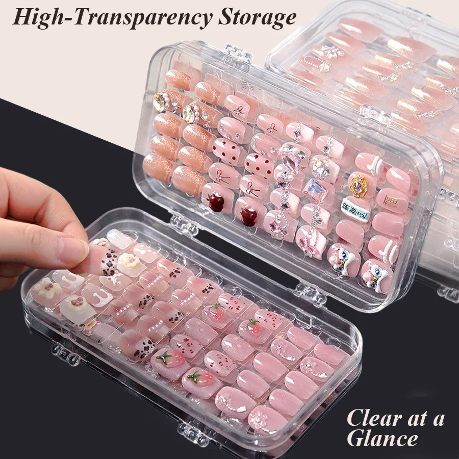 Clear Foldable Press On Nail S - Nail Art Kaki recension och pris