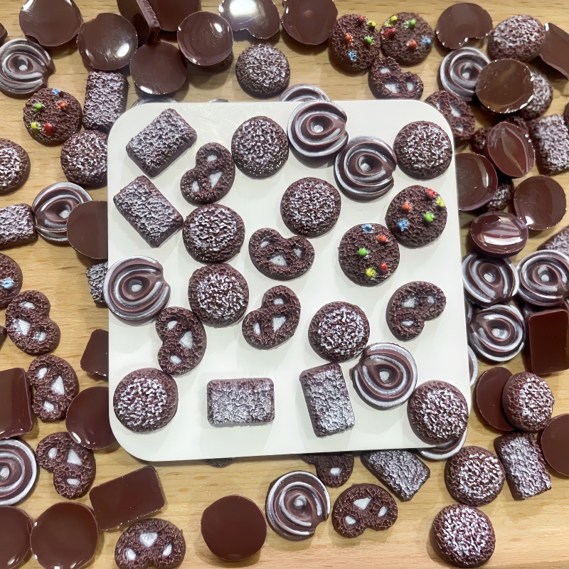 50Pcs Tiny Faux Chocolate Cook - Nail Art Ombre recension och pris