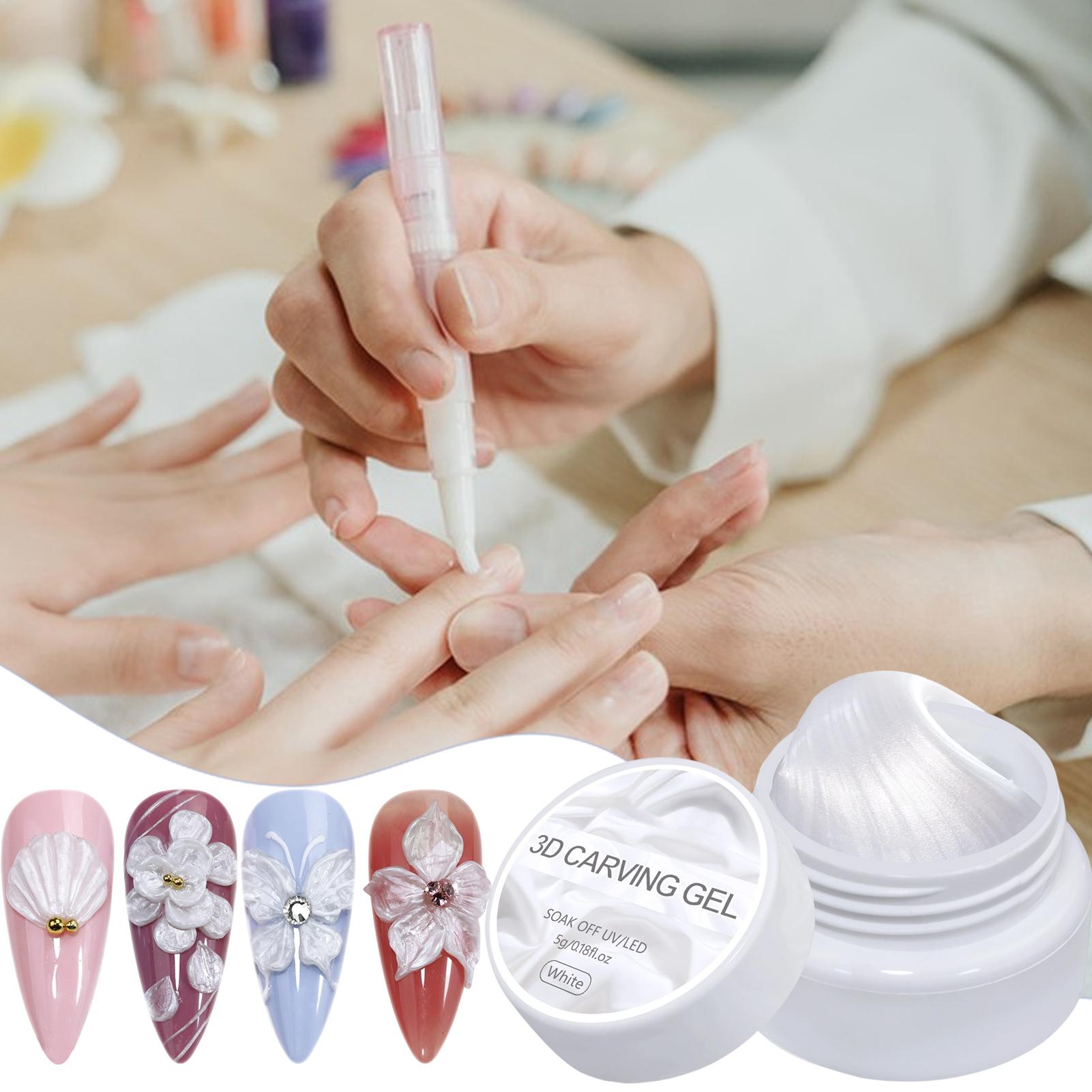 Nail Molding Gel, 5g Pearl 3D  - Nail Art Ombre recension och pris