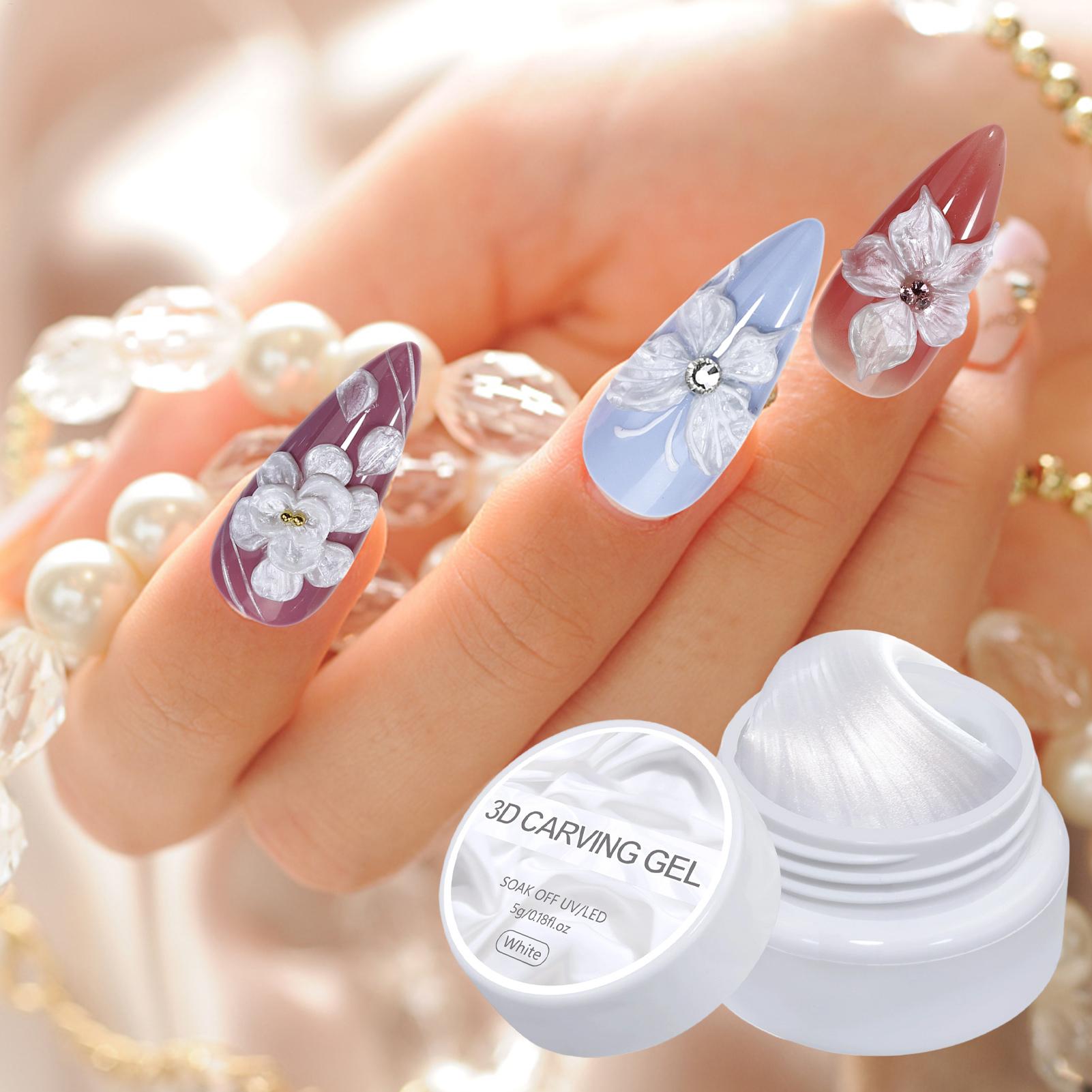 Nail Molding Gel, 5g Pearl 3D  - Nail Art Ombre recension och pris