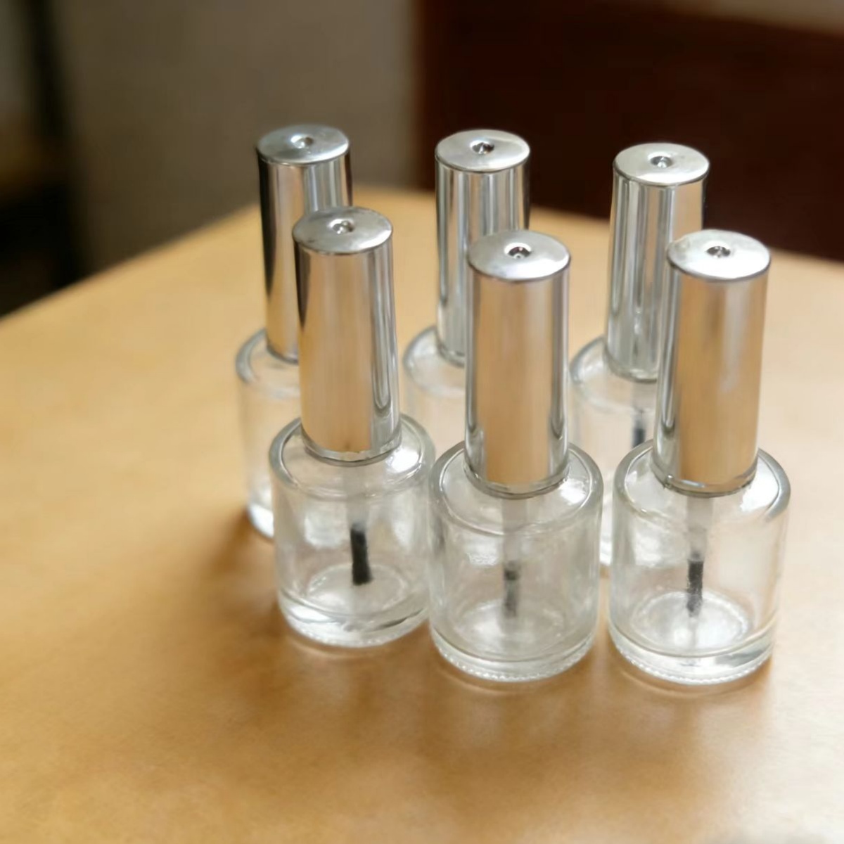 13ml 6 Pieces Clear Glass Nail - Nail Art Kaki recension och pris